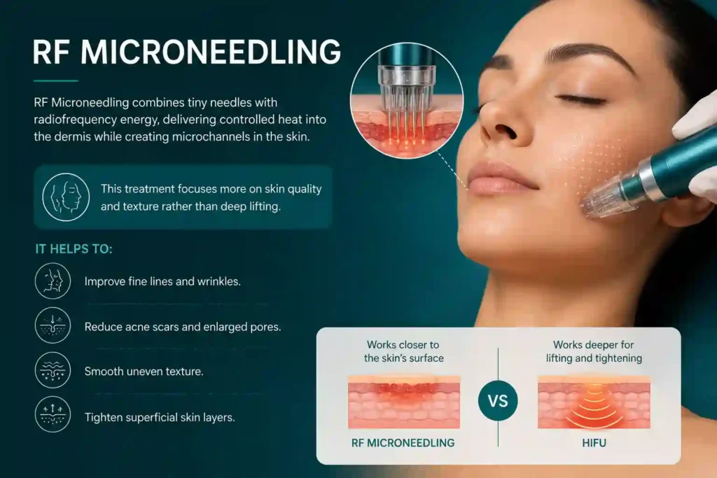 What Does RF Microneedling Do That HIFU Alone Cannot Chesterfield