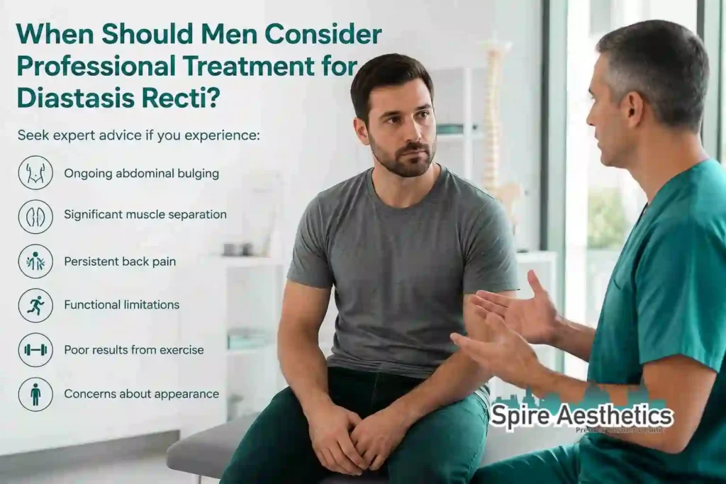 When Should Men Consider Professional Treatment for Diastasis Recti Chesterfield?