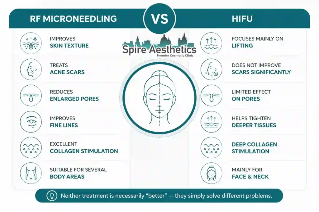 RF Microneedling vs HIFU: Which Treatment Gives Better Results Chesterfield?